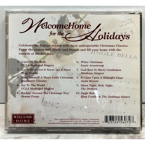 Welcome Home for the Holidays CD Various Artists 10 Christmas Tracks 2003 - Picture 5 of 6